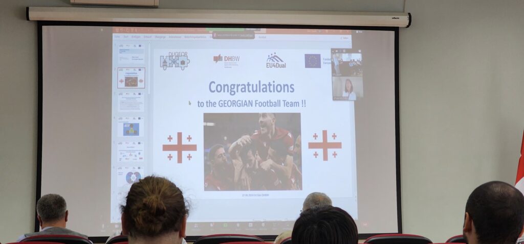 20-1024x478 On June 26–27 of the current year, a meeting was held within the framework of the ERASMUS+ project No. 101081771 DUGEOR - “Strengthening capacities for the implementation of dual education in Georgia higher education.”