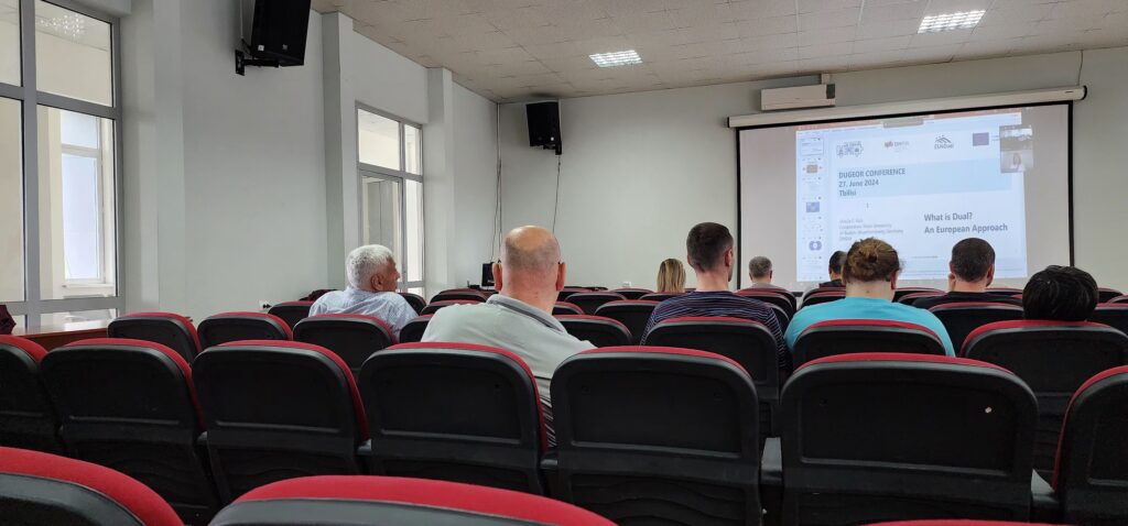 21-1024x478 On June 26–27 of the current year, a meeting was held within the framework of the ERASMUS+ project No. 101081771 DUGEOR - “Strengthening capacities for the implementation of dual education in Georgia higher education.”